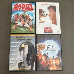 4 DVDs Fun Family Movie Night Rated PG or G